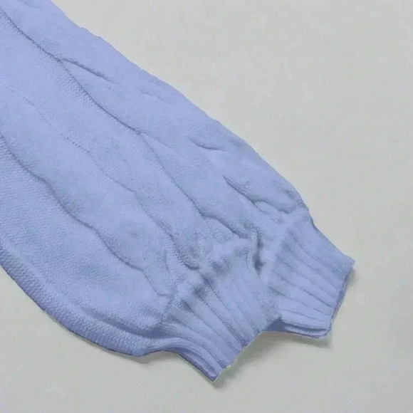 Blue Casual Women's High Collar Sweater - Picture 3 of 4